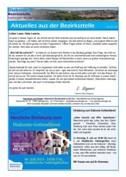 aus der Bezirksstelle 06.2025